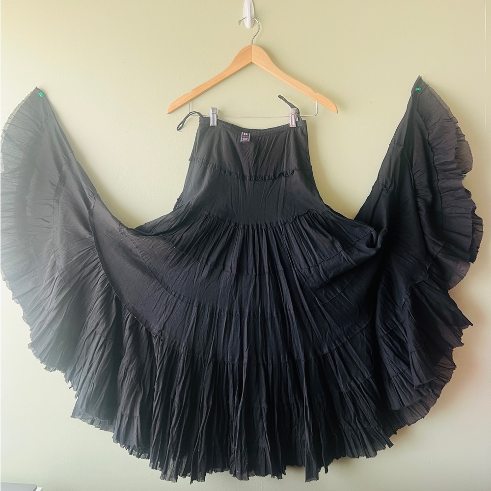 Derek Heart Vintage Black Full Maxi Skirt Size XS NWOT